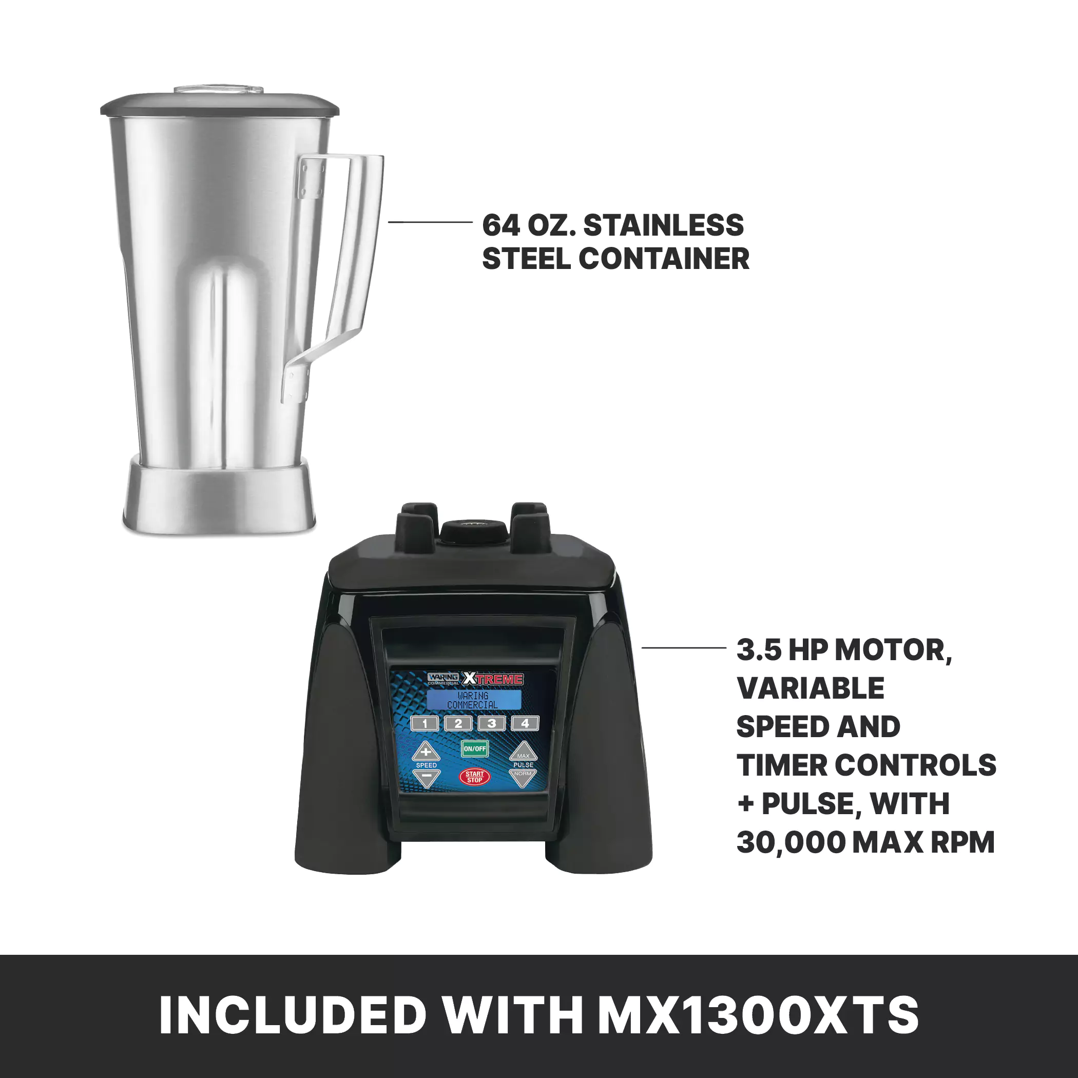 チリングキャンピープスchillins tool wal x brass Programmable Hi-Power Blender | Stainless Steel | Waring